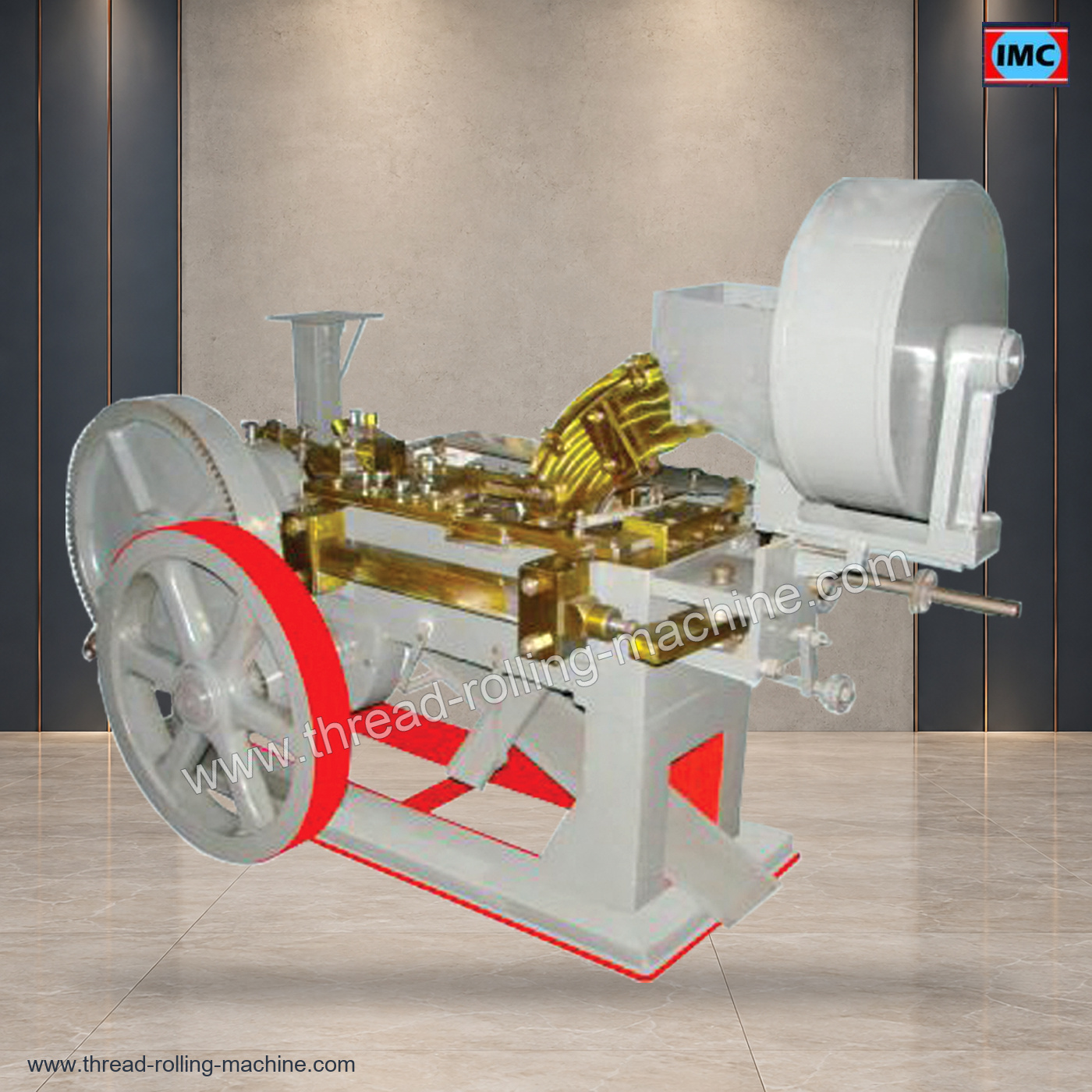 Automatic Bolt Head Trimming And Shank Reducing Machine by Industrial Machinery Corporation